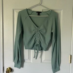 Mint green crop-top